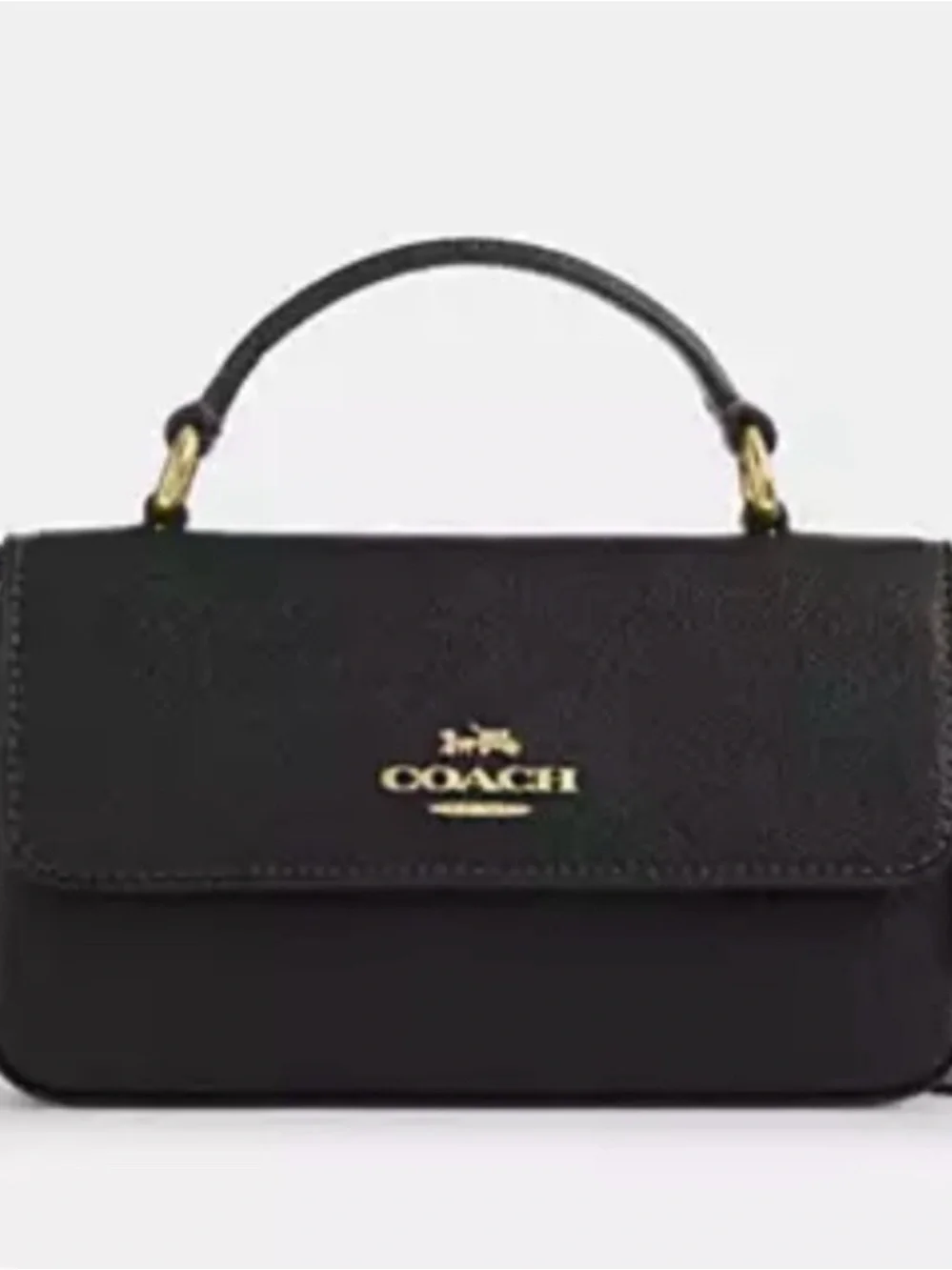 Coach Mini Josie Top Handle Crossbody Bag Black